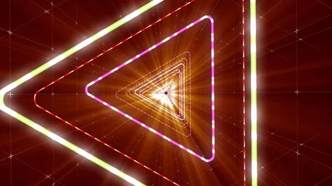 VJ Loop Triangular Tunnel Stock Footage 74634465