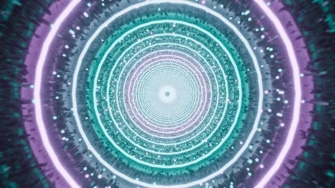 VJ Loop Trippy Circular 4K - Hypnotic Psychedelic Music Background Animation Stock Footage 293048111
