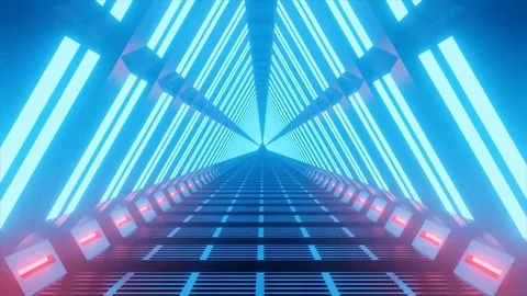 VJ Loop, tryangles scifi like background for ads. seamless Stock Footage