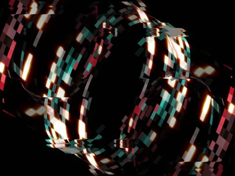 Vj Loop tube glitch Stock Footage 77253108