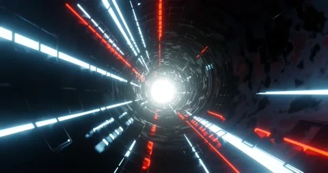 Vj Loop Tunnel Animation, Abstract Animation Background 스톡 동영상 166491124