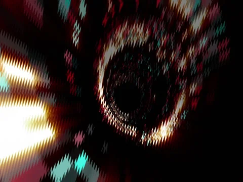 Vj Loop Tunnel Glitch Stock Footage 76883575