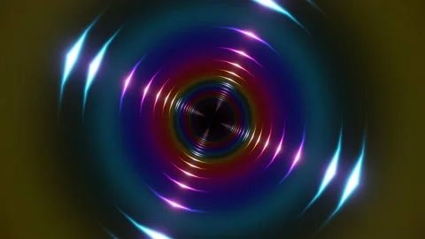 VJ Loop tunnel highlights of paints. Video stock 166046088