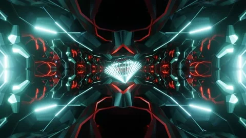VJ Loop tunnel infinity. September 2021 Stock Footage 161722476