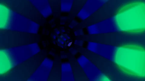 VJ Loop Tunnel Video Background - Dark Blue Video Tunnel Animation Video stock 139690080