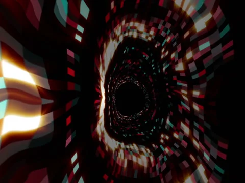 Vj Loop Tunnel wave Stock Footage 76883488