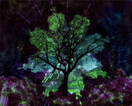 VJ LOOP - Unusual Tree animation Stock Footage 30587293