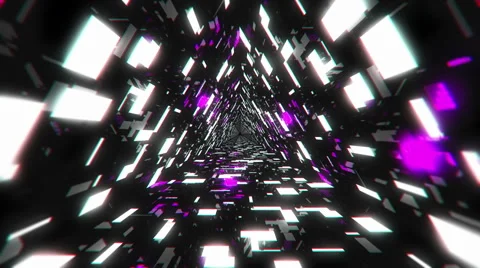 VJ Loop Violet Energy Tunnel 库存影片 60119069