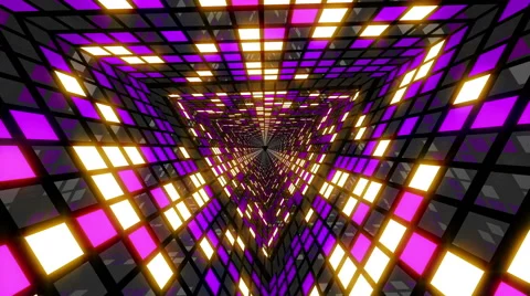 VJ Loop Violet Gold Tunnel 2 库存影片 50471479