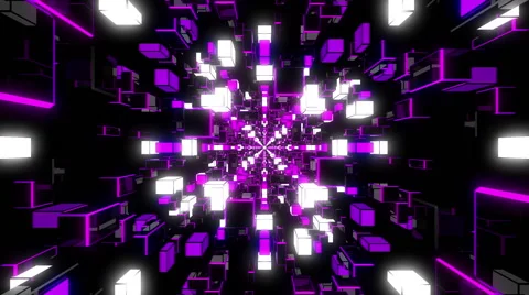 VJ Loop Violet Rotating Tunnel 库存影片 53129155