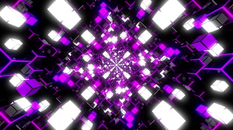 VJ Loop Violet Tunnel Video stock 53125958