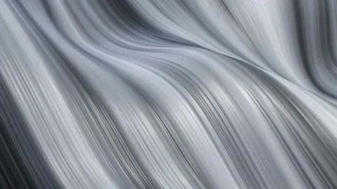 VJ Loop wave motion of gray lines in the form of abstract waves. Stock Footage 159186364