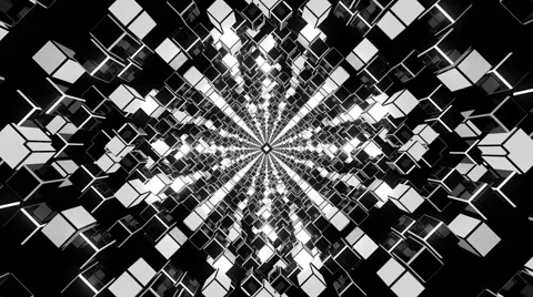 VJ Loop White Tunnel 库存影片 53124849