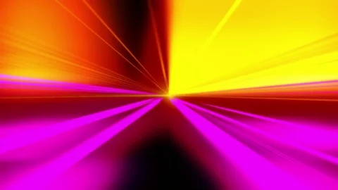 VJ Looped speed motion light beams. Colored light streaks acceleration. Abstract Stock Footage 81365406
