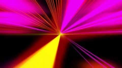 VJ Looped speed motion light beams. Colored light streaks acceleration. Abstract Stock Footage 81365417