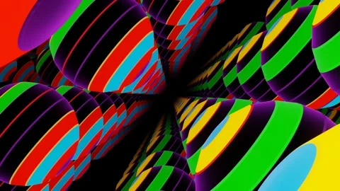 VJ Loops abstract background - colored shimmering spheres. Stock Footage 164020597