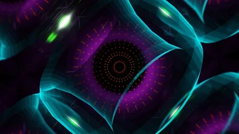 VJ Loops abstract background - Techno abstraction. Vídeo Stock 164020712