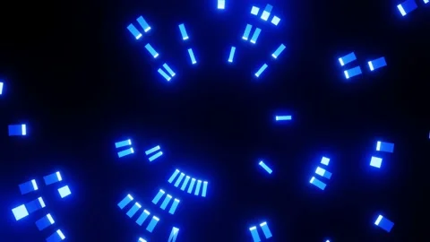 VJ Loops Abstract Flashes of Blue Light. Stock Footage 166863167