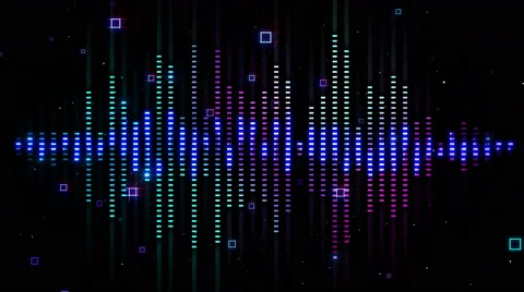 VJ Loops Colorful Equalizer 4K 04 Stock Footage 53889965