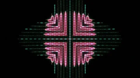 VJ Loops Digital Disco ball Black HD Stock Footage 46198496