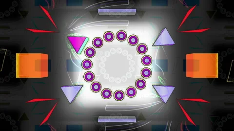VJ Loops Triangular Movement Stock Footage 60599089