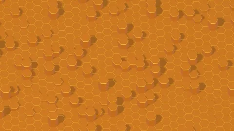 VJ Motion Background with Kinetic Flush Hexagon Caps Stock Footage 341849595