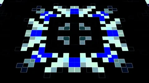 VJ Motion Graphics Visuals Background Perfect Loop Grid Depth Engine   Stock Footage 321622988