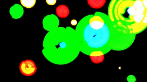 VJ random circles Stock Footage 38149092