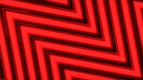 VJ Red neon background with angled arrows. 3d rendering Stock Illustration