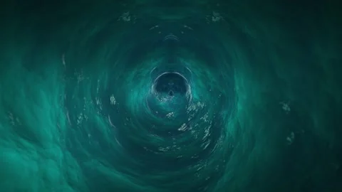 VJ Seamless Loop Of Blue Water Vortex. - animation Stock Footage 240895349