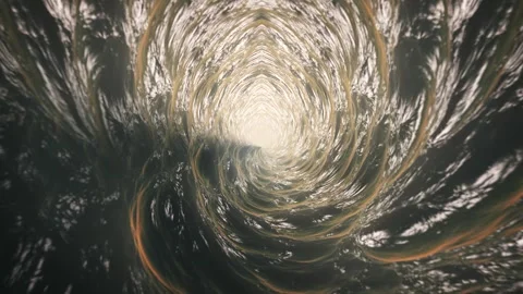 VJ Seamless Loop Inside The Hole Of Water Vortex. - animation Stock Footage 240895354