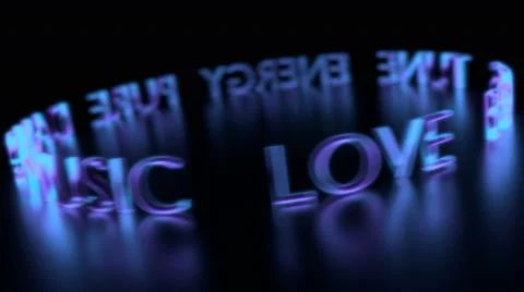 Vj seamless loop - neon musical signs. 3D render Video stock 67152542