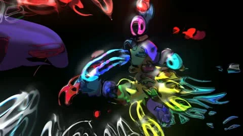 VJ-Set-Color-Explosion-Loop 2 Stock Footage 22270970