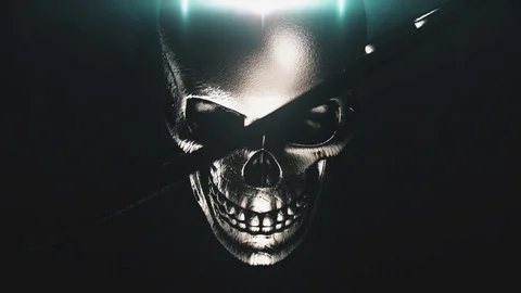 VJ Skull Party Concert Loop 2 Stock Footage 77267799