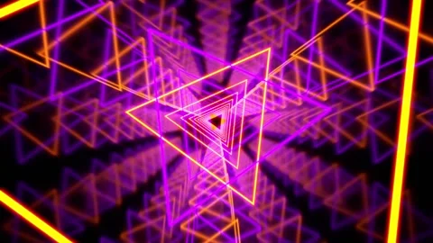 VJ Slow Motion Loop Neon Orange Purple Halloween vibe Seamless 20 sec 4K UHD Stock Footage 340260502