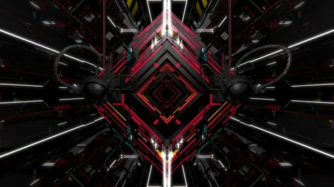 VJ Surrealistic Rectangle Stock Footage 76842805