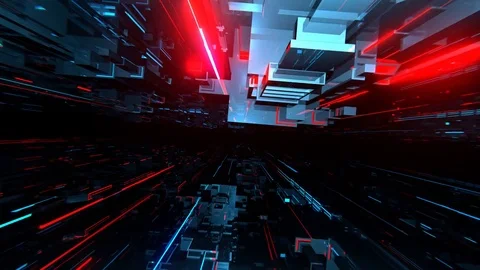 VJ Techno Space Stock Footage 83995903