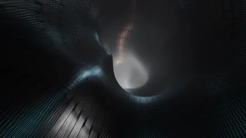VJ Vortex Tunnel Loop, Metal Mesh Texture, Moody, Dark, Sci-Fi, Seamless Stock Footage 255568220