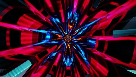 VJ WOW Loop Tunnel 4K Stock Footage 157354671