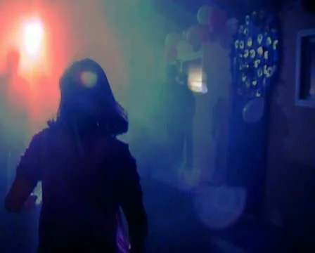 VJ10 vj loop of a young man entering a dance hall Stock Footage 11059163