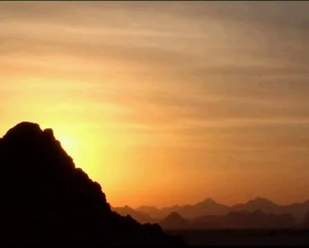 VJ102 vj loop of a static shot of a desert sunset Stock Footage 11066542