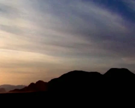 VJ71 vj loop of a panoramic shot of desert views Video stock 11062727