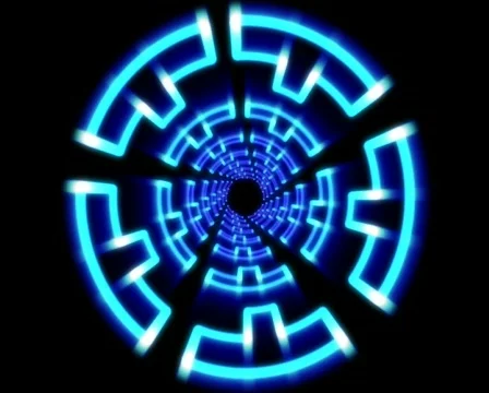 VJFader neon-circular-1 PAL 動画素材 578959