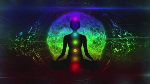 VJing Visuals: Looping animation of the mystical fields of the woman aura 스톡 동영상 244292436