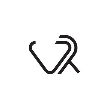 Vk initial letter vector logo icon Illustrazione stock