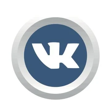 Vkontakte social logo Stock Illustration