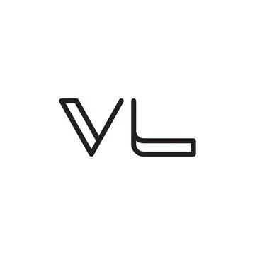 Vl initial letter vector logo icon Stock Illustration