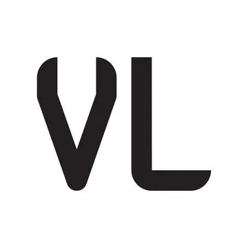 Vl initial letter vector logo icon Illustrazione stock