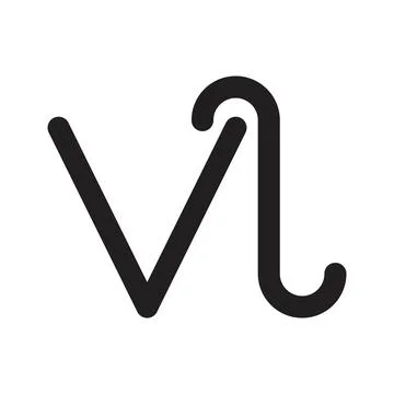 Vl initial letter vector logo Ilustração Stock