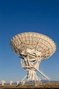 VLA Very Large Array radio telescope dish aimed up Foto stock